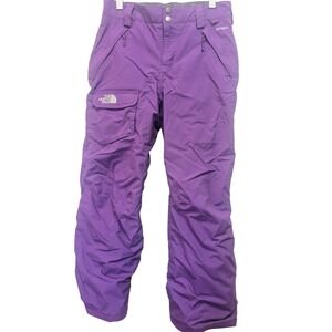 The North Face HyVent‎ Purple Ski Snow Pants Girls Size Medium